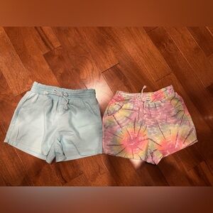 Garanimals Pastel Tie-Dye and Light Blue Women's Shorts